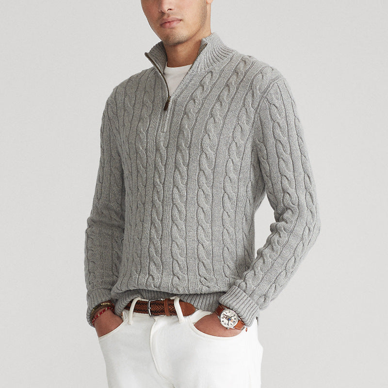 Elysian Heritage - Cotton Zip Sweater