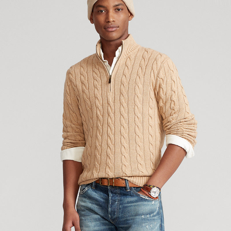 Elysian Heritage - Cotton Zip Sweater