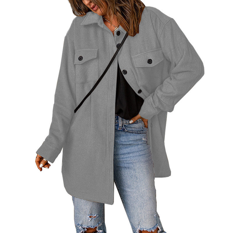 Elysian Heritage - Women's Casual Woolen Coat