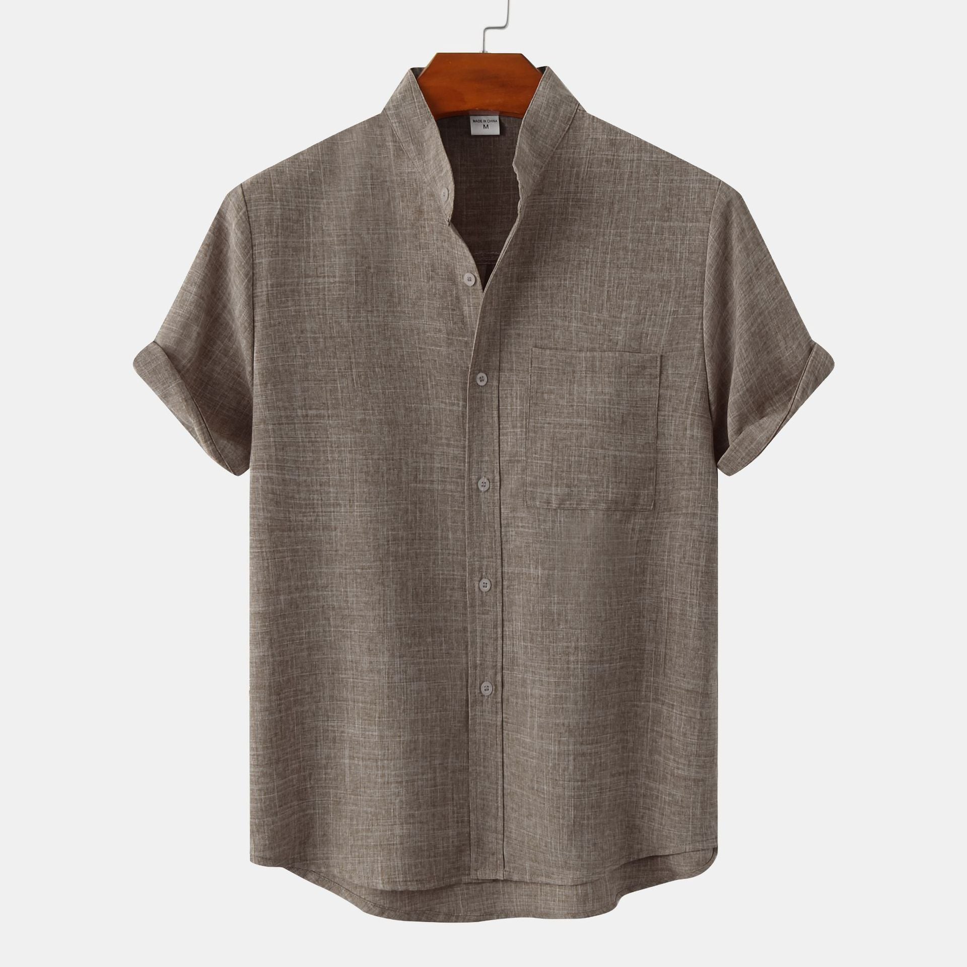 Elysian Heritage  - Solid Color Cotton Button Up