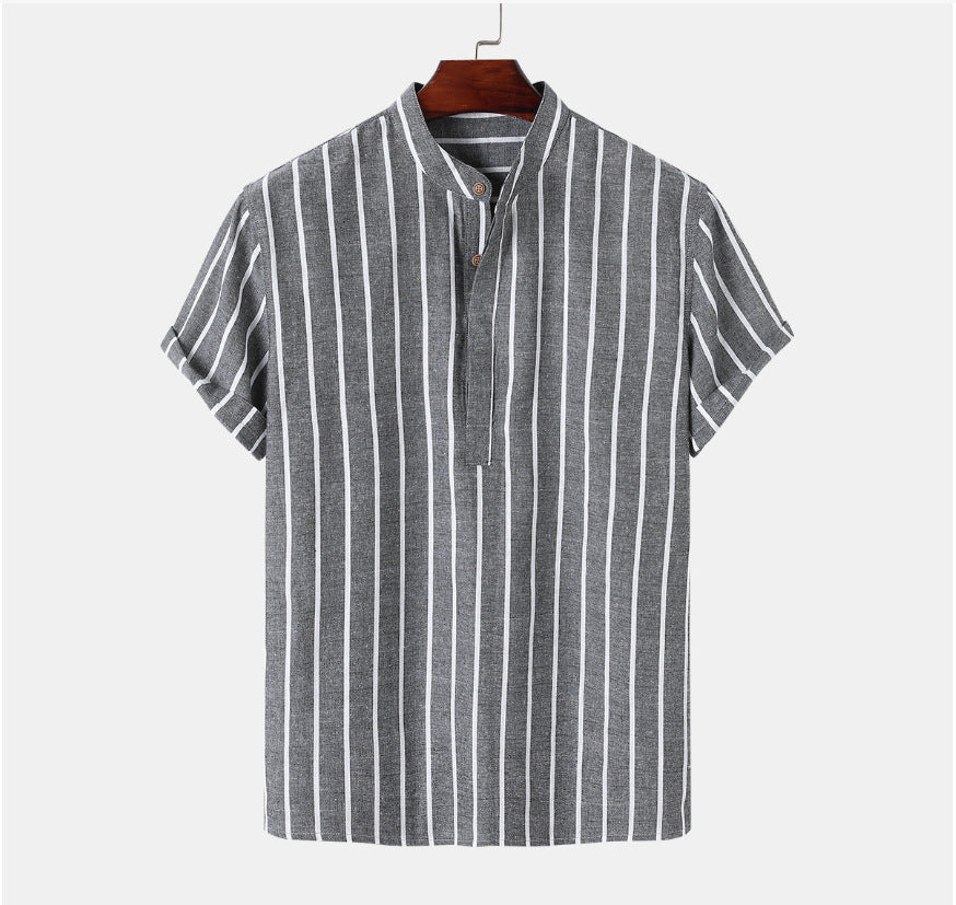 Elysian Heritage - Striped Linen Shirt