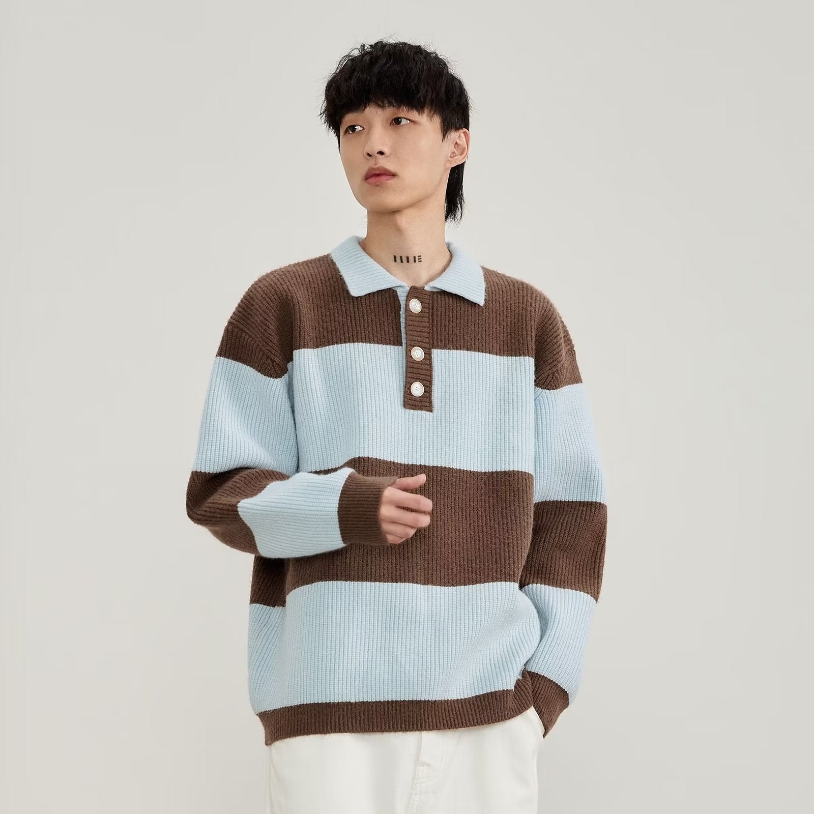 Elysian Heritage - Winter Striped Sweater