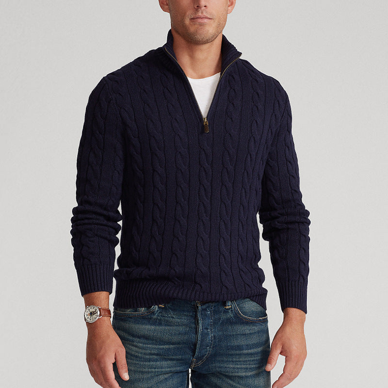 Elysian Heritage - Cotton Zip Sweater