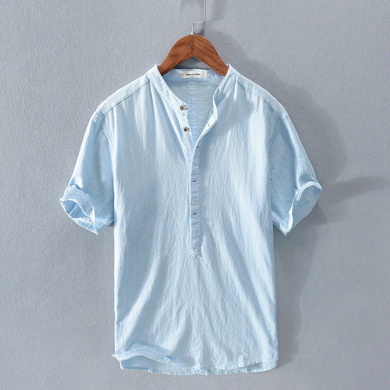 Elysian Heritage - Stand Collar Short Sleeve