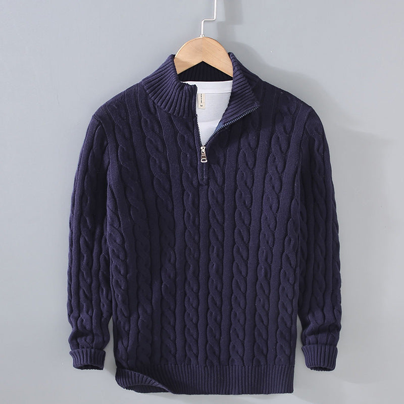 Elysian Heritage - Cotton Zip Sweater