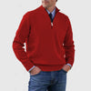 Elysian Heritage - Casual Knitwear Zipper-Top Sweater