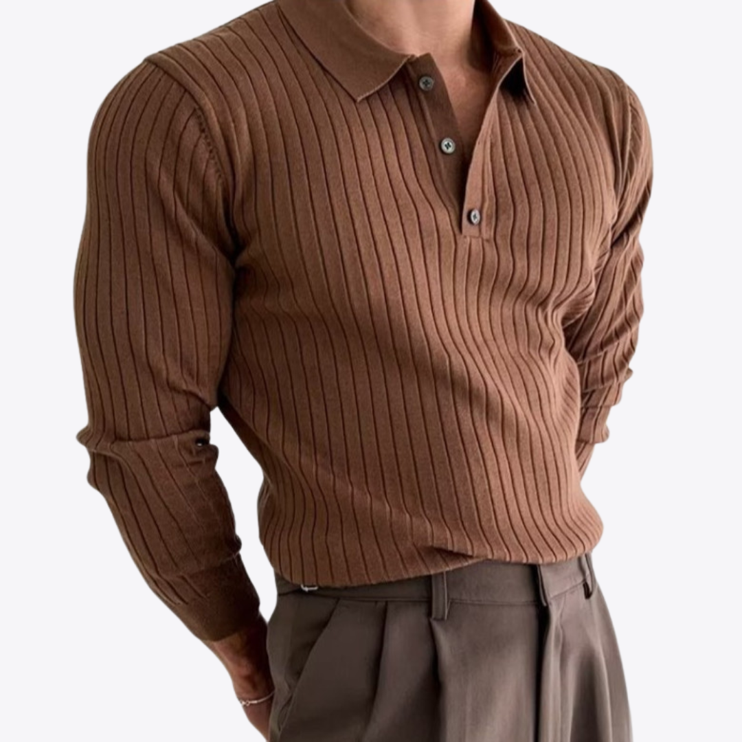 Elysian Heritage - Lapel Polo Sweater