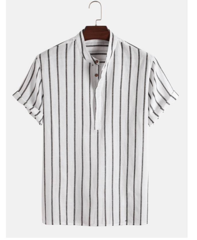 Elysian Heritage - Striped Linen Shirt