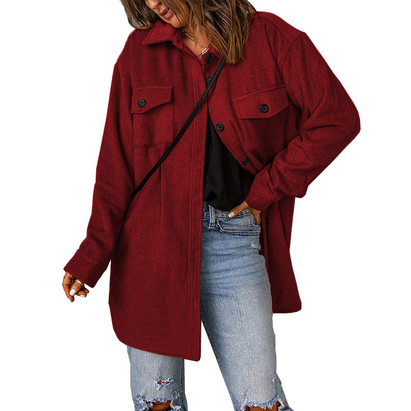 Elysian Heritage - Women's Casual Woolen Coat