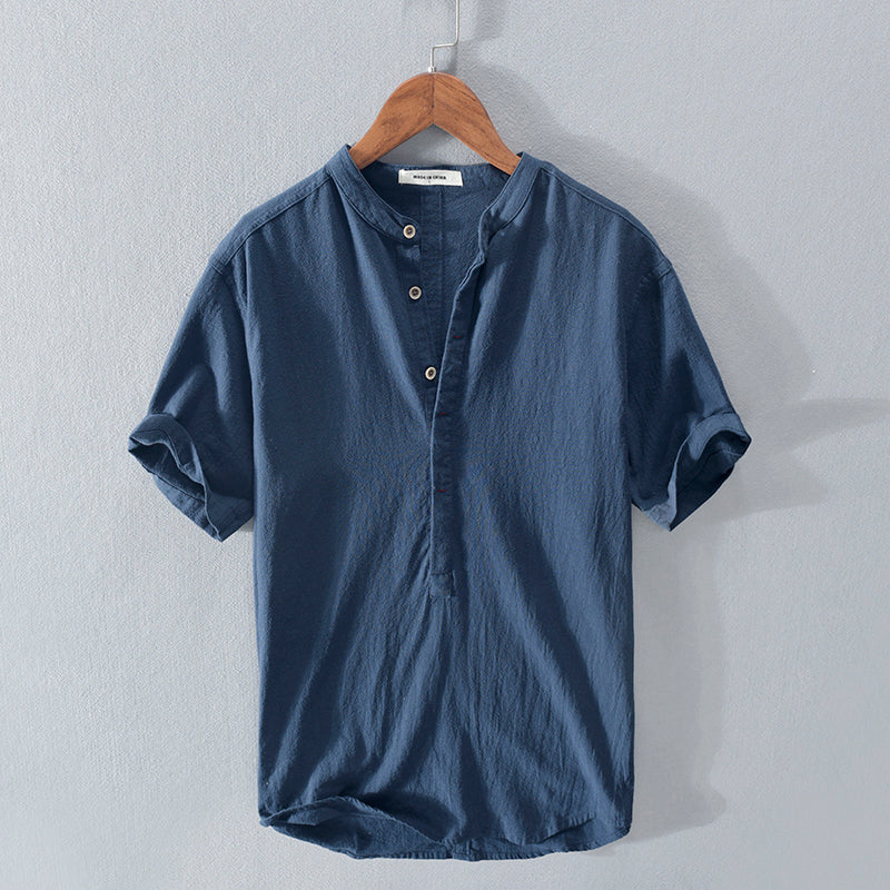 Elysian Heritage - Stand Collar Short Sleeve