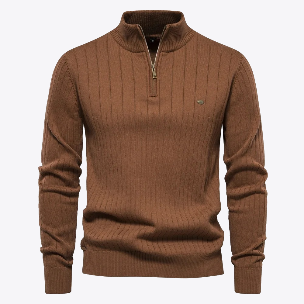 Elysian Heritage - Casual Zip-Up Sweater